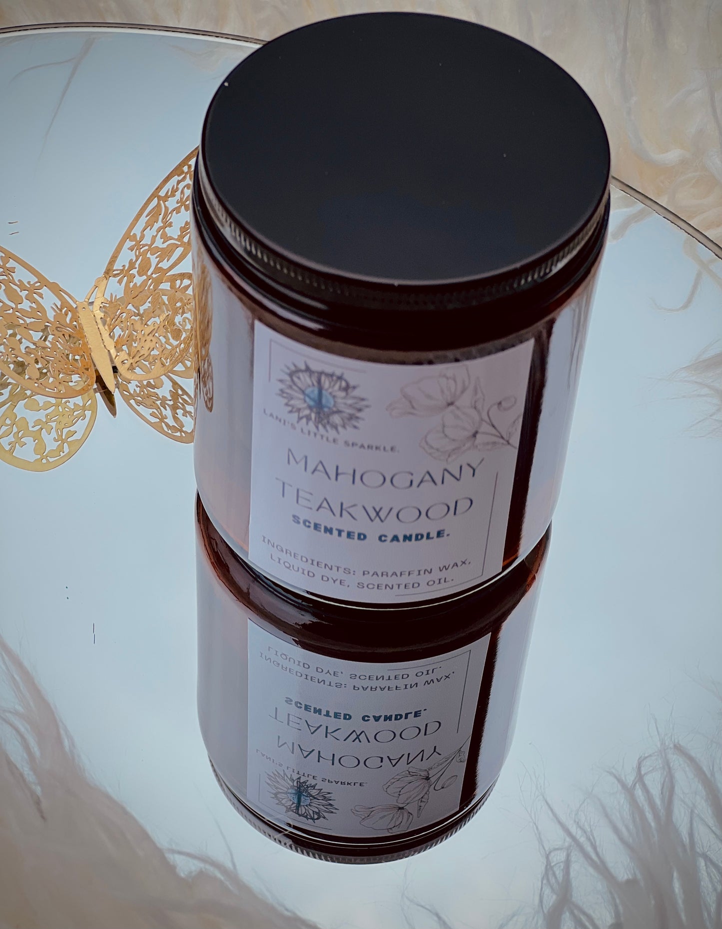 Mahogany Teakwood Scented Candle