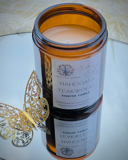 Mahogany Teakwood Scented Candle